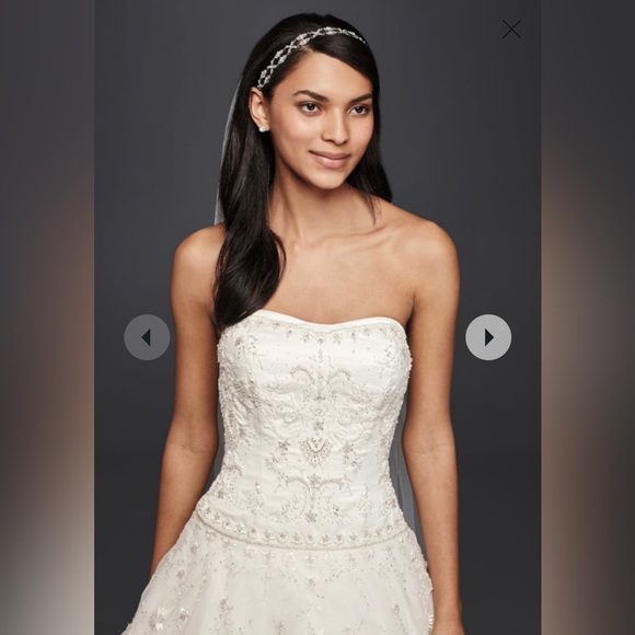 NWT Oleg Cassini Wedding Dress - Picture 3 of 12